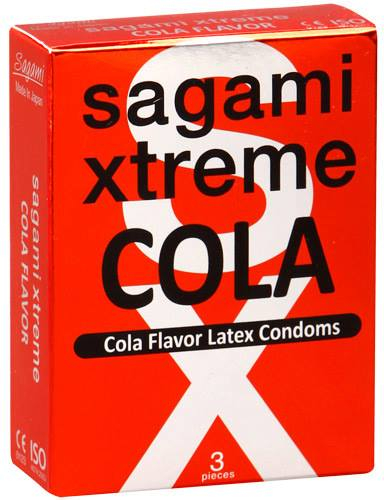 Sagami №3 Xtreme Cola - японские презервативы с ароматом кока-колы, 19 см (Прозрачный) 