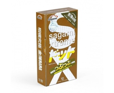 Презервативы с пупырышками SAGAMI Xtreme Feel UP 10 шт (Прозрачный) 