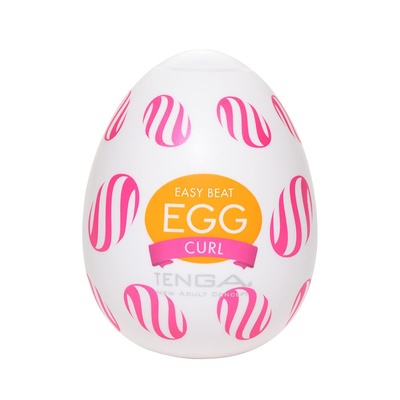 Tenga Wonder Curl - Мастурбатор-яйцо из новой коллекции, 6.1х4.9 см (Розовый) 