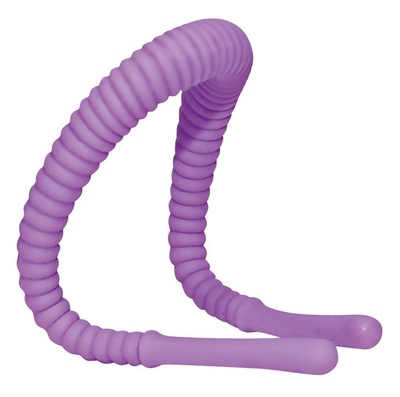 Intimate Spreader - Фиолетовый гибкий фаллоимитатор для G-стимуляции, 28х1 см 