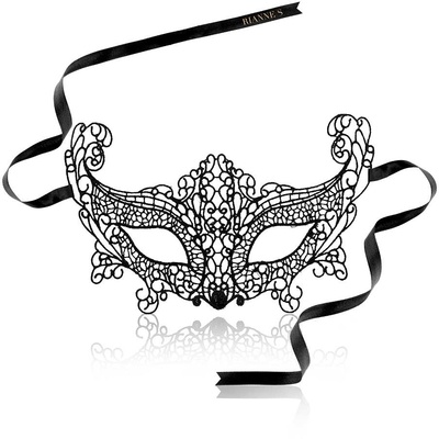 Rianne S Mask II Brigitte кружевная эротическая маска, чёрная (Черный) 