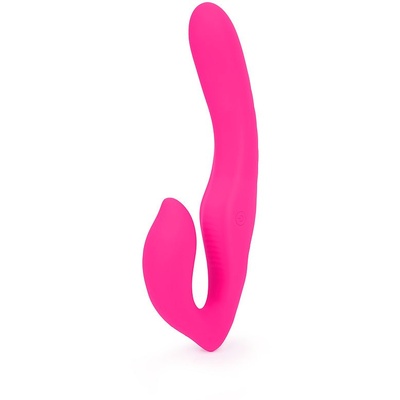 S-hande Nami - Безремневой страпон с вибрацией, 22.5х3.2 см (розовый) 