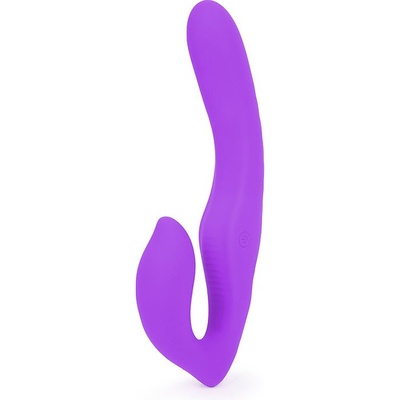 S-hande Nami - Безремневой страпон с вибрацией, 22.5х3.2 см (фиолетовый) 