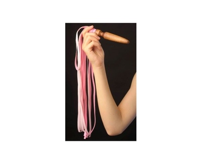 Игривая плеть с необычной рукояткой СК-Визит (Розовый) 