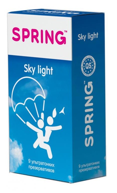 SPRING™ Sky Light - Ультратонкие презервативы, 12 шт 