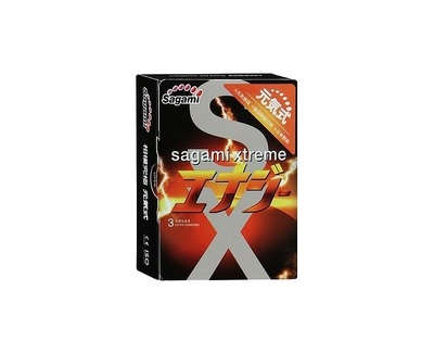 Латексные презервативы Sagami Energy, 3 шт. (Прозрачный) 