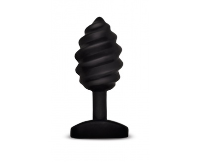 Витая анальная пробка с вибрацией Gvibe Gplug Twist 10,5 см (чёрный) Gvibe (Fun Toys) (Черный) 