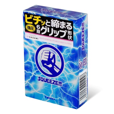 Sagami Squeeze, японские презервативы из латекса, 19 см (Прозрачный) 