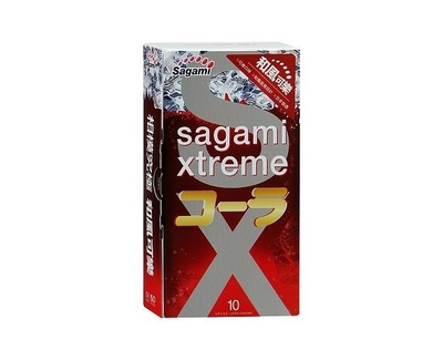 Латексные презервативы Sagami Cola, 10 шт. (Прозрачный) 
