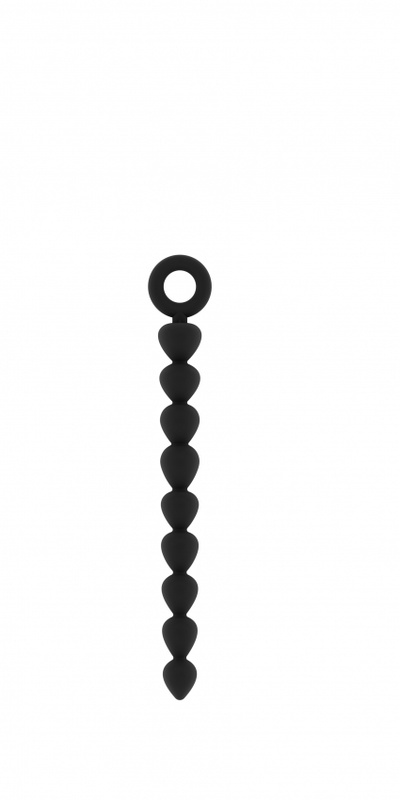 Анальная ёлочка SONO No.28, 24,5х2.3 см. Shotsmedia (Черный) 
