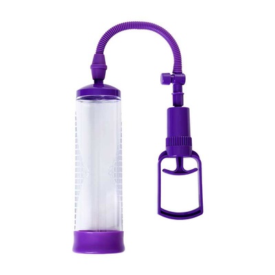 Sexus Men вакуумная помпа для члена с прозрачной колбой, 23х6 см (фиолетовая) (Фиолетовый) 