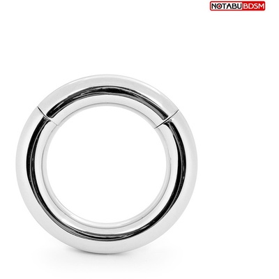 NoTabu - Металлическое эрекционное кольцо с магнитной застёжкой, 3.3 см (Серебристый) 