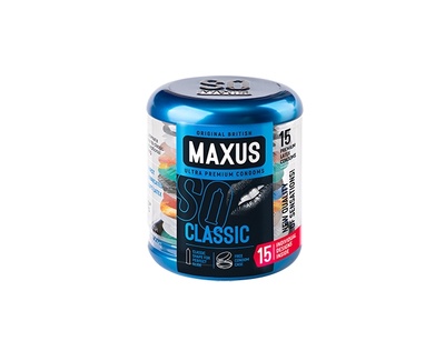 Maxus Classic - классические презервативы в ж/к, 15 шт 