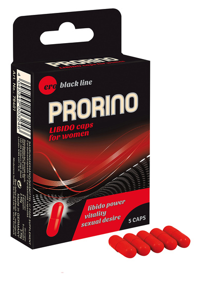 Ero Prorino Libido Caps - стимулирующие капсулы для женщин, 5 шт HOT 