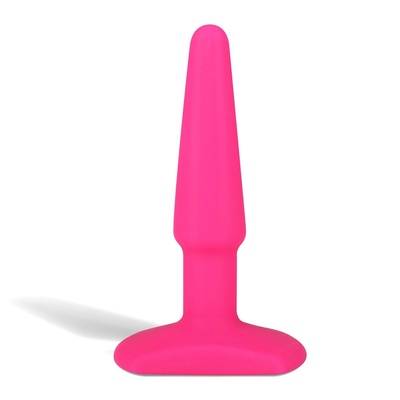 Erotic Fantasy розовый плаг из силикона, 10х2 см 