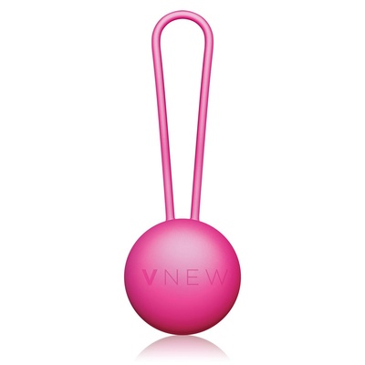 Розовый вагинальный шарик VNEW level 1, 3.5 см 