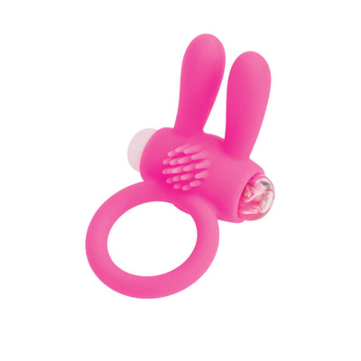 A-toys - Эрекционное виброкольцо с ушками, 2.5 см A-toys by TOYFA (Розовый) 
