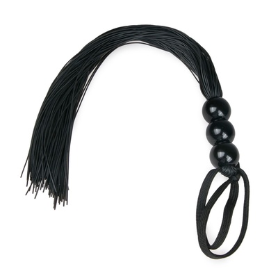 EasyToys Black Silicone Whip - Силиконовая чёрная плеть, 32 см (Черный) 