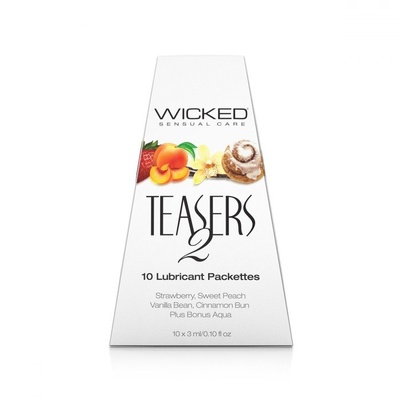 Wicked Teasers 2 - Набор вкусовых мини-лубриканов (10 шт) 