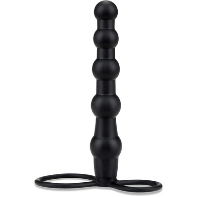 Gopaldas Mojo Bumpy - Фаллос-елочка для двойного проникновения, 16х3 см (чёрный) (Черный) 