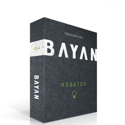 Bayan Новатор - Презервативы с ребрами и точками (3 шт) ПРЕЗЕРВАТИВЫ BAYAN (Прозрачный) 