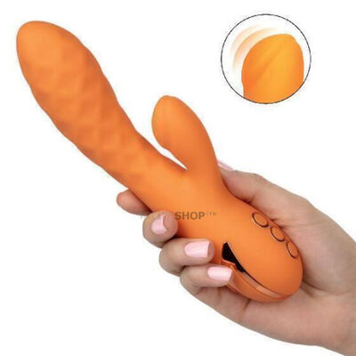 Осциллирующий вибратор-кролик California Exotic Novelties Newport Beach Babe, оранжевый 