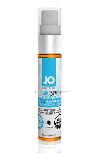 Чистящее средство для игрушек JO Organic Toy Cleaner Fragrance Free, 30 мл System JO (Прозрачно-оранжевый) 