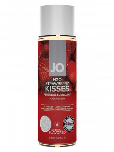 Лубрикант System JO H2O Flavored Клубничные поцелуи, на водной основе, 120 мл 