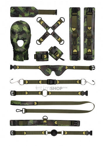 BDSM-комплект Shots Ouch! Army Bondage Kit Shots Media (Зеленый) 