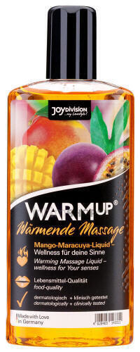 Разогревающий массажный гель Joy Division WARMup, манго и маракуйя, 150 мл (Оранжевый) 