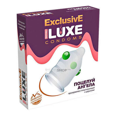 Презерватив Luxe Exclusive Поцелуй ангела с точками, 1 шт (Бесцветный) 