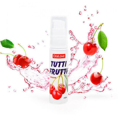 Съедобная гель-смазка Tutti-Frutti OraLove, Вишня, 30 мл Биоритм (Бесцветный) 