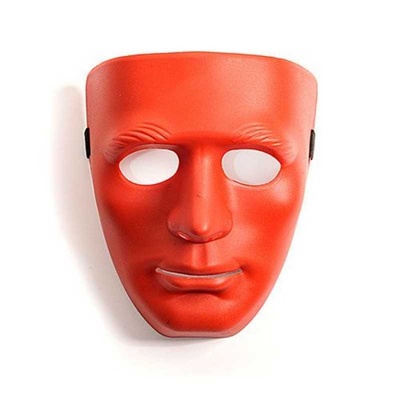 СК-Визит - Пластиковая маска на всё лицо (Красный) 