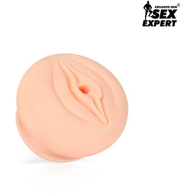Sex Expert - Реалистичная насадка на помпу в виде вагины, 5.5 см (Телесный) 