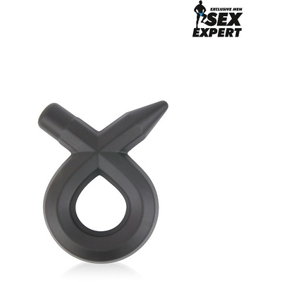 Sex Expert - Эрекционное кольцо необычной формы, 2 см (Черный) 
