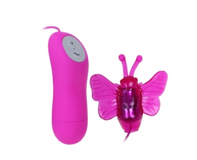 Миниатюрное виброяйцо в виде бабочки Cute Secret - Baile, 7 см (Розовый) 