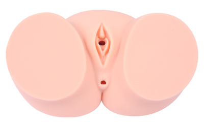 Kokos Co.Cherry - Реалистичный мастурбатор вагина и анус с вибрацией, 22х14х15 см (Телесный) 