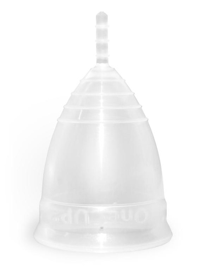 Менструальная чаша OneCUP-S SPORT, 24 мл (прозрачная) (Прозрачный) 