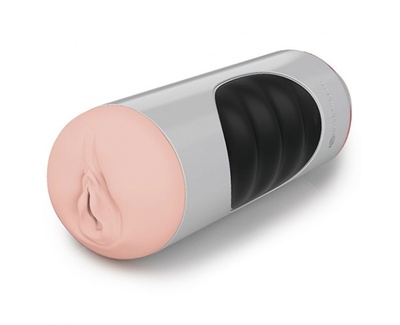 Мастурбатор вагина с вибрацией Mega Grip Pussy Stroker - Pipedream 18х7 см (телесный) 
