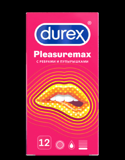 Презервативы с пупырышками Durex Pleasuremax (12шт) 