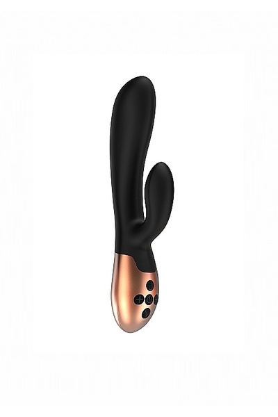 Exquisite вибромассажер кролик с вибрацией и функцией нагрева, 20.5х5.9 см (чёрный) Shotsmedia (Черный) 
