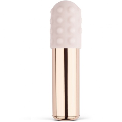 Le Wand Bullet - Люксовый мини-вибратор, 7.9х2.4 см (розовое золото) (Светло-розовый) 