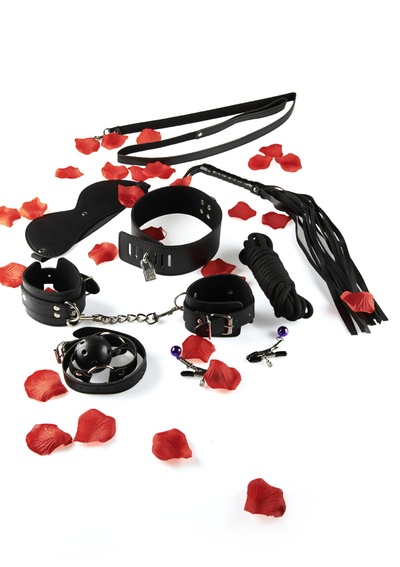 Комплект для начинающих BDSM Starter Kit Toy Joy (Черный) 