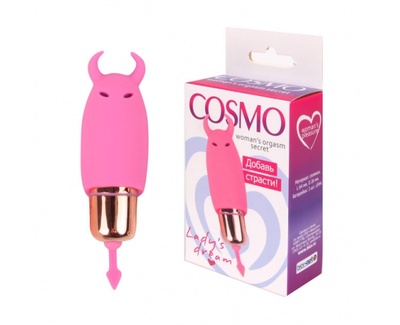 Маленький вибратор Cosmo 6,4 см. (Розовый) 