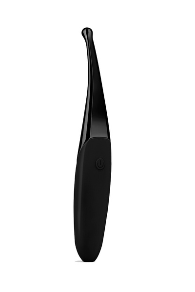 Senzi Vibrator - Перезаряжаемый точечный вибромассажер, 14.7х2 см (черный) 