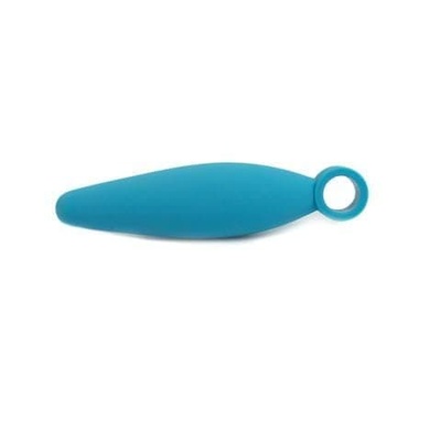 Topco Sales Climax Anal Finger Plug, Deep анальный стимулятор с колечком на палец, 8.8х2.5 см (голубой) 