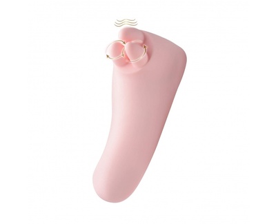 Inmi Vibrassage Fondle Vibrating Clit Massager - клиторальный вибромассажер 12.7х5.8 см XR Brands (Розовый) 
