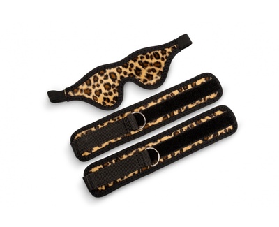 Маска с наручниками - Пикантные штучки ПИКАНТНЫЕ ШТУЧКИ BDSM (Леопард) 