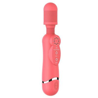 Shots Toys Silicone Massage Wand - универсальный массажер, 20х3 см (розовый) Shotsmedia (Коралловый) 
