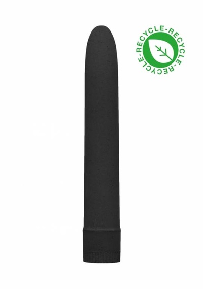Natural Pleasure экологичный вибромассажер из пластика на био-основе, 17.7х2.8 см (чёрный) Shotsmedia (Черный) 